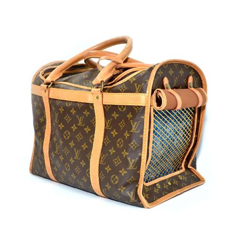 louis vuitton inspired dog collar|Louis Vuitton dog carrier 50.